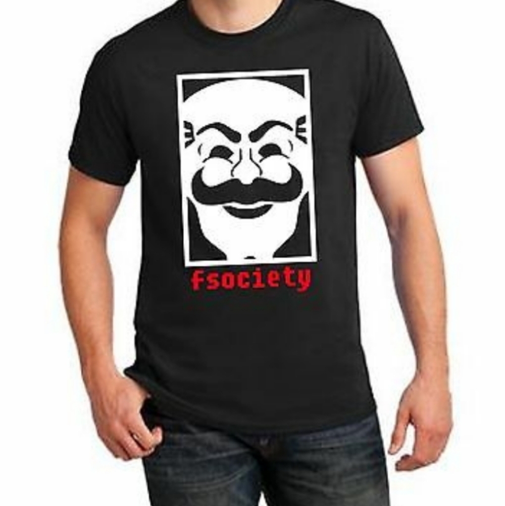 Mr Robot loot crate‎ black t-shirt